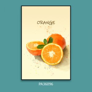 手绘水果橙子小清新